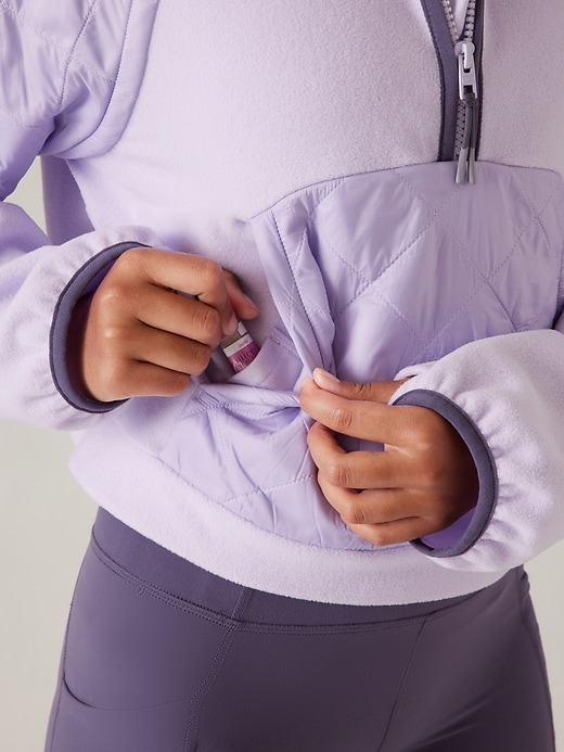 Image number 6 showing, Athleta Girl Transition Half Zip