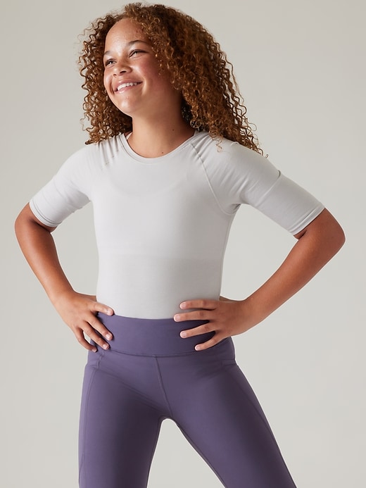 Image number 1 showing, Athleta Girl 24/7 Cotton Bodysuit