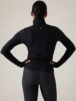 Athleta Flurry Base Layer Ombre Tight XS Leggings Black White