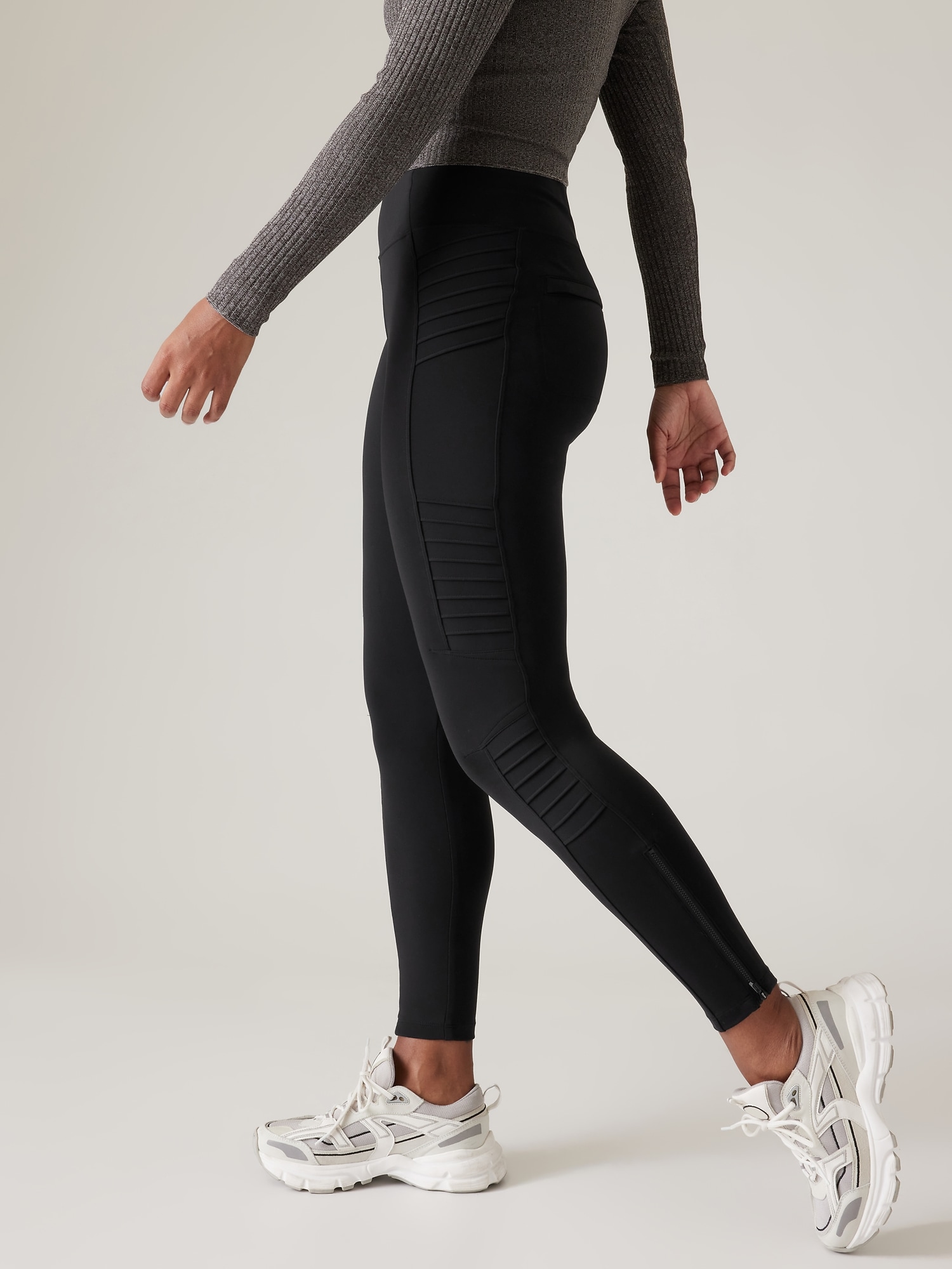 Athleta Delancey Moto Tight in Coffee House Small - $50 - From Laura