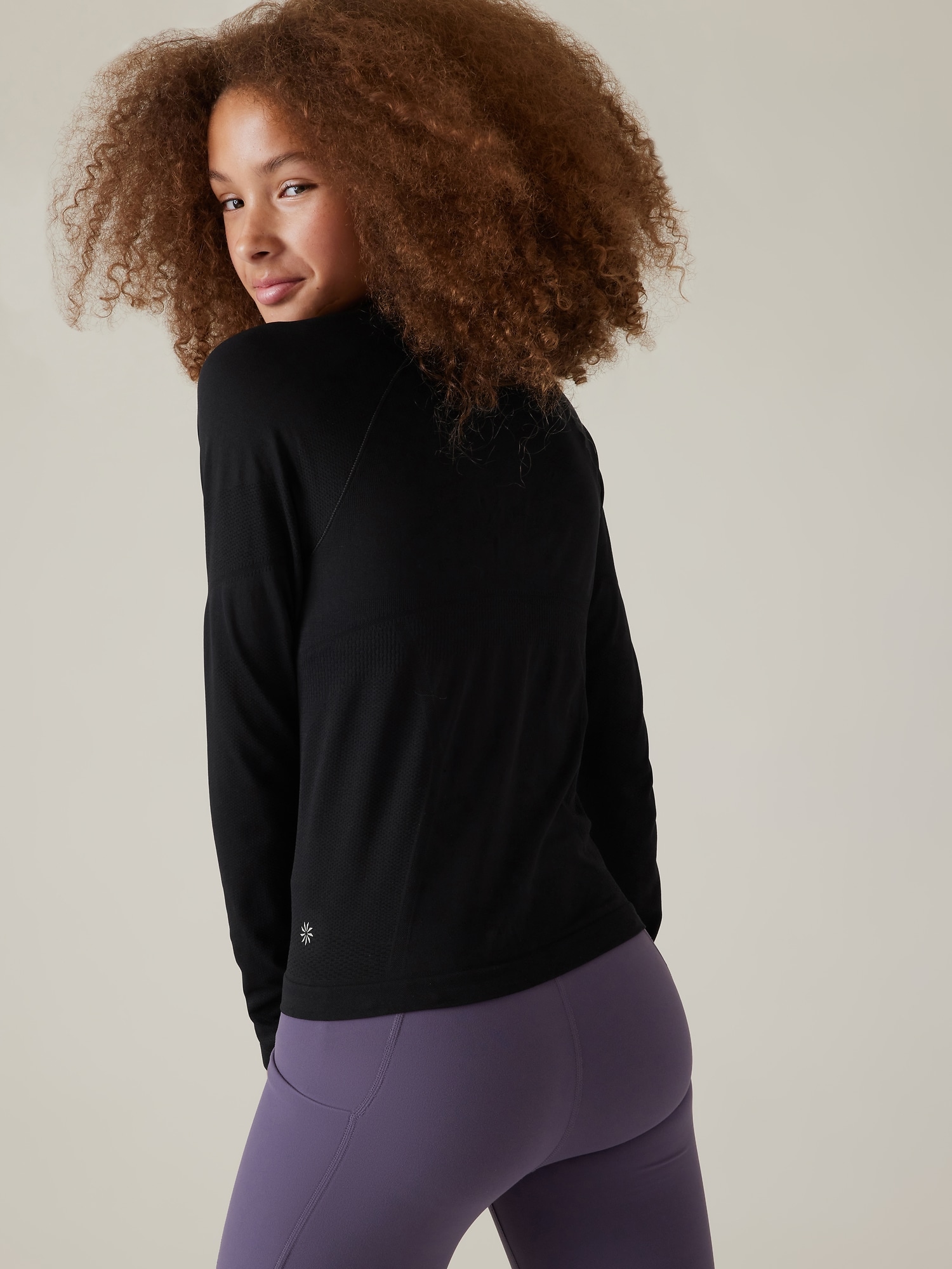 Athleta Girl Power Up Seamless Half Zip Top | Athleta