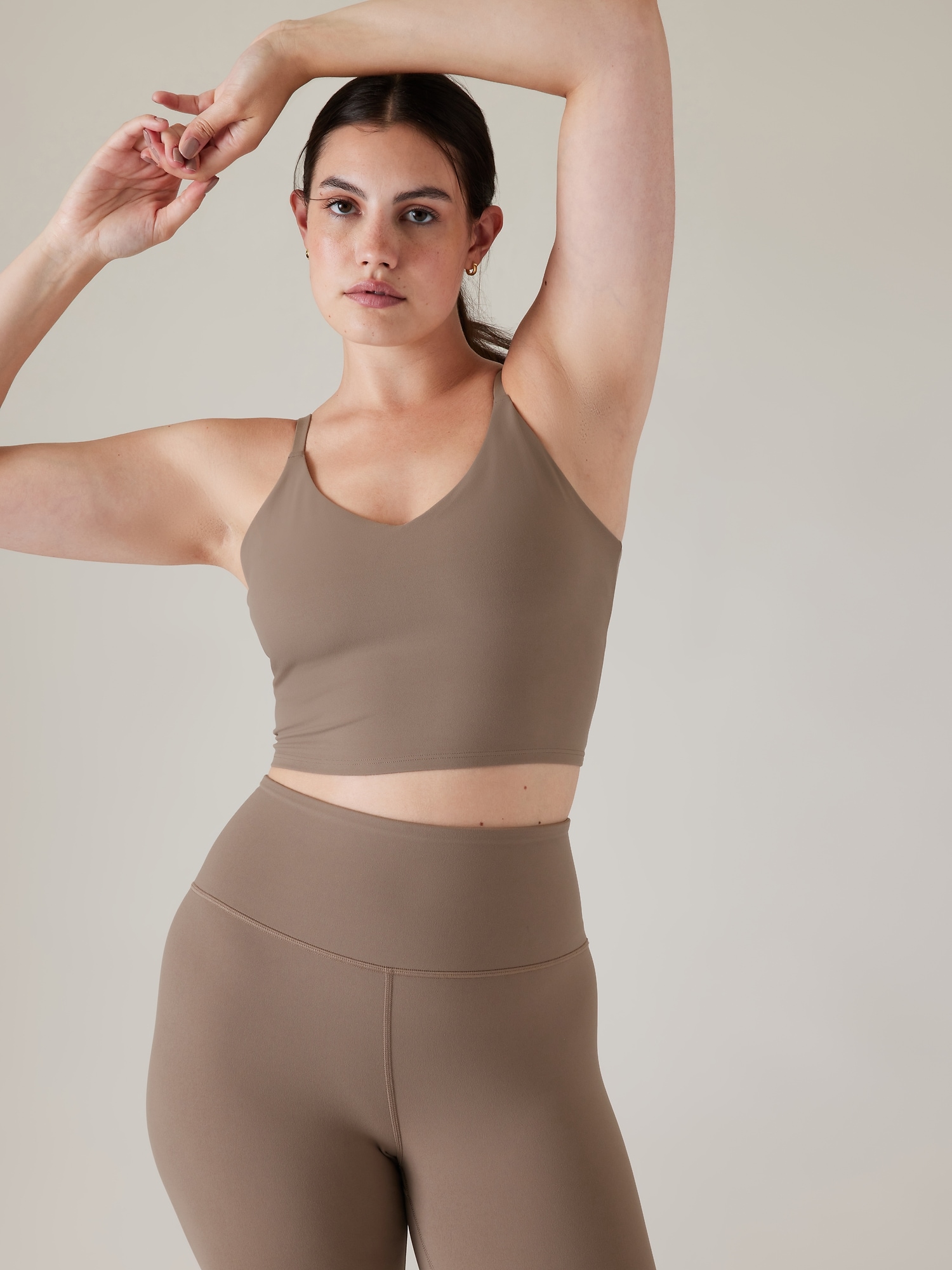 Explore Recycled Polyester High Neck Longline Light Support Sports