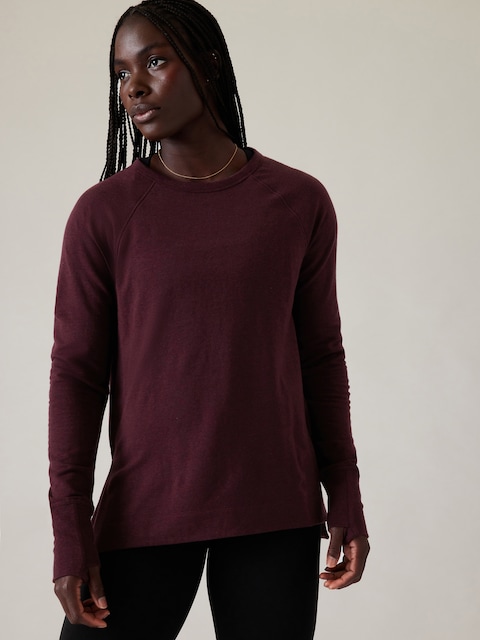 Coaster Luxe Recover Sweatshirt - Spiced Cabernet Heather