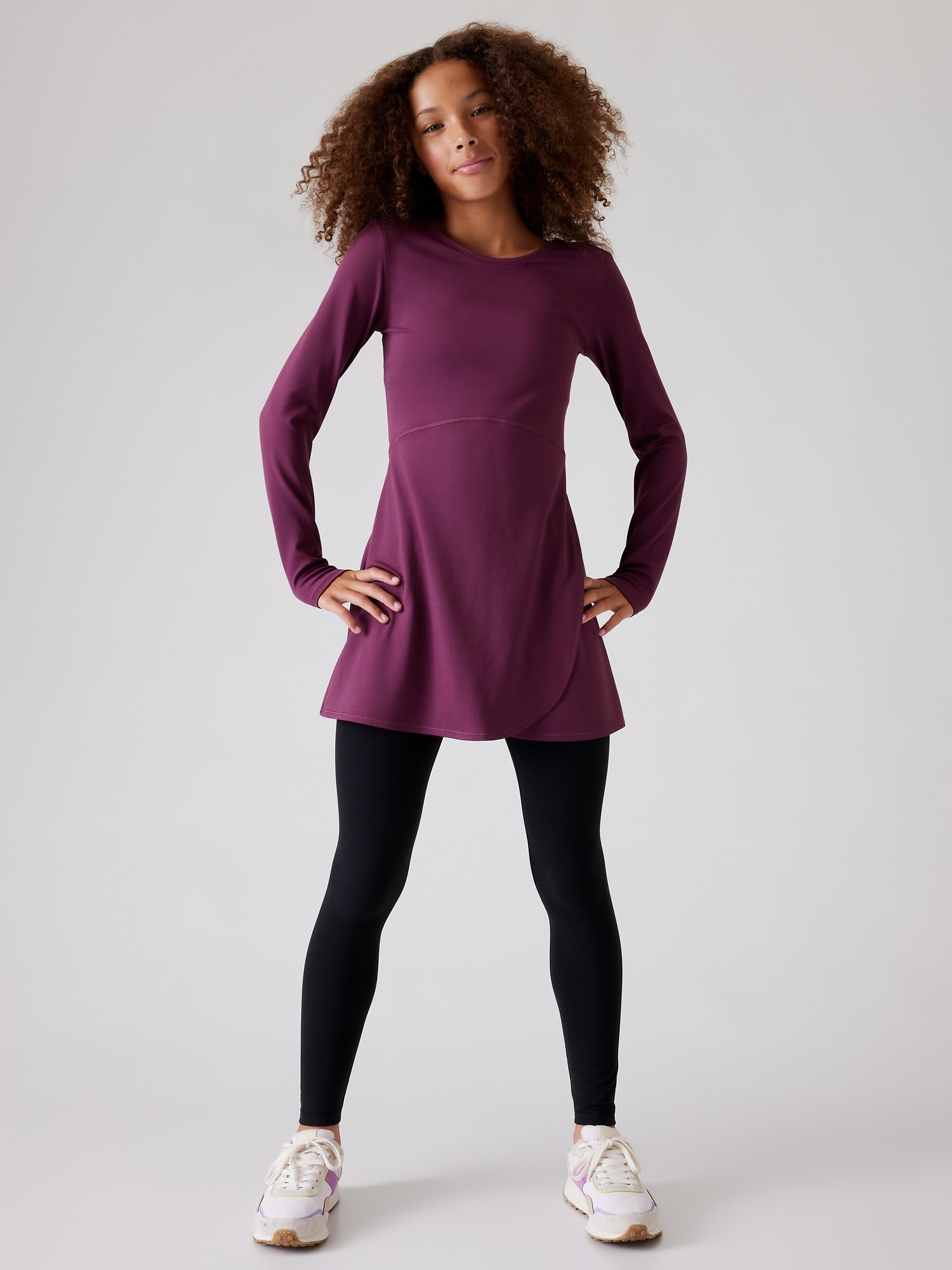 Athleta Girl Chit Chat Long Sleeve Dress