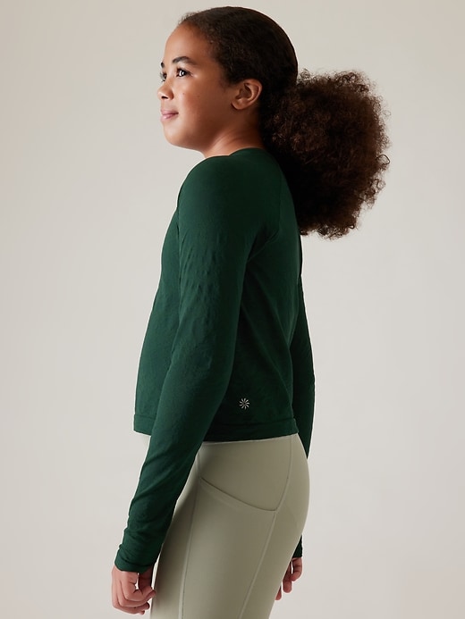 Image number 4 showing, Athleta Girl Power Up Seamless Sport Length Top