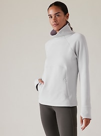 Athleta Polartec selling Funnel Neck Sweatshirt size M medium