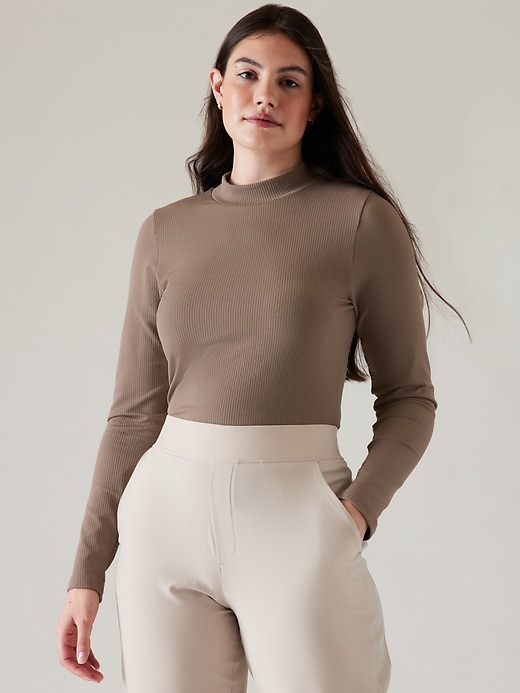 Image number 7 showing, Renew Seamless Mock Neck Top