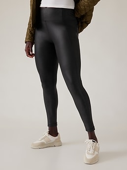 Looks Good from the Back: Outfit and Review: Athleta Delancey Gleam Moto  Tight.