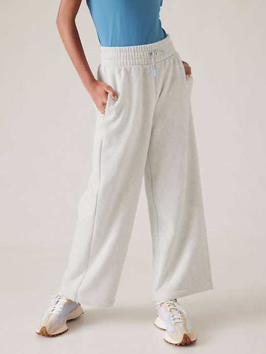 Image number 1 showing, Athleta Girl Cozy Karma Wide Leg Pant