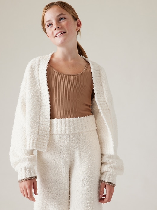 Image number 1 showing, Athleta Girl Plush Knit Cardigan