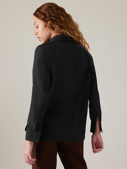 Image number 2 showing, Relaxed Poplin Top