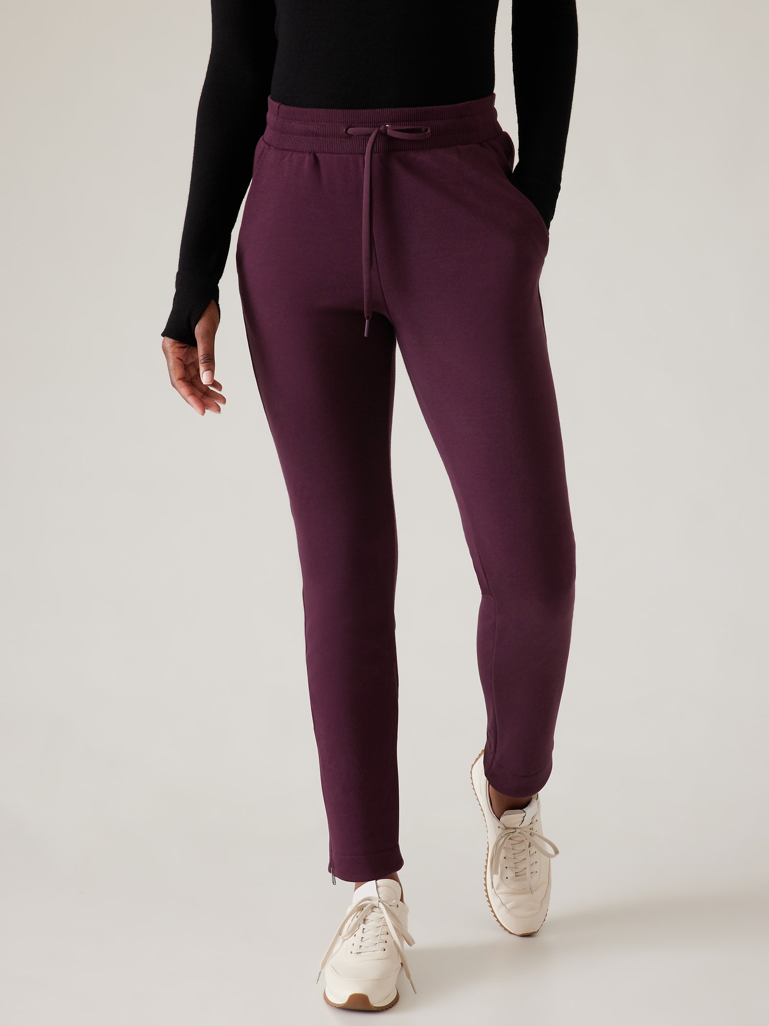 Lululemon purple legging comparison. Threw in some maroon colors