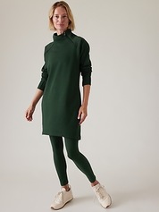 ATHLETA black Organic Cotton Sochi Wrap Cowl Neck Sweater Dress - S –  CommunityWorx Thrift Online