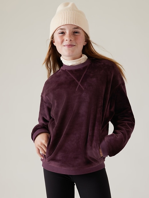 Image number 1 showing, Athleta Girl Feelin &#39 Great 2.0 Sweatshirt
