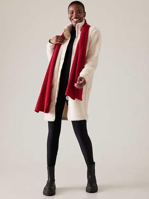 Athleta Winter White Cozy Does It Hat & Scarf Set Athleta Cozy Winter Essentials up to 70% off! main image 2
