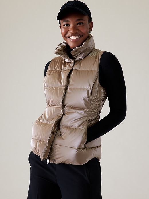 Image number 1 showing, Downtown Metallic Puffer Vest