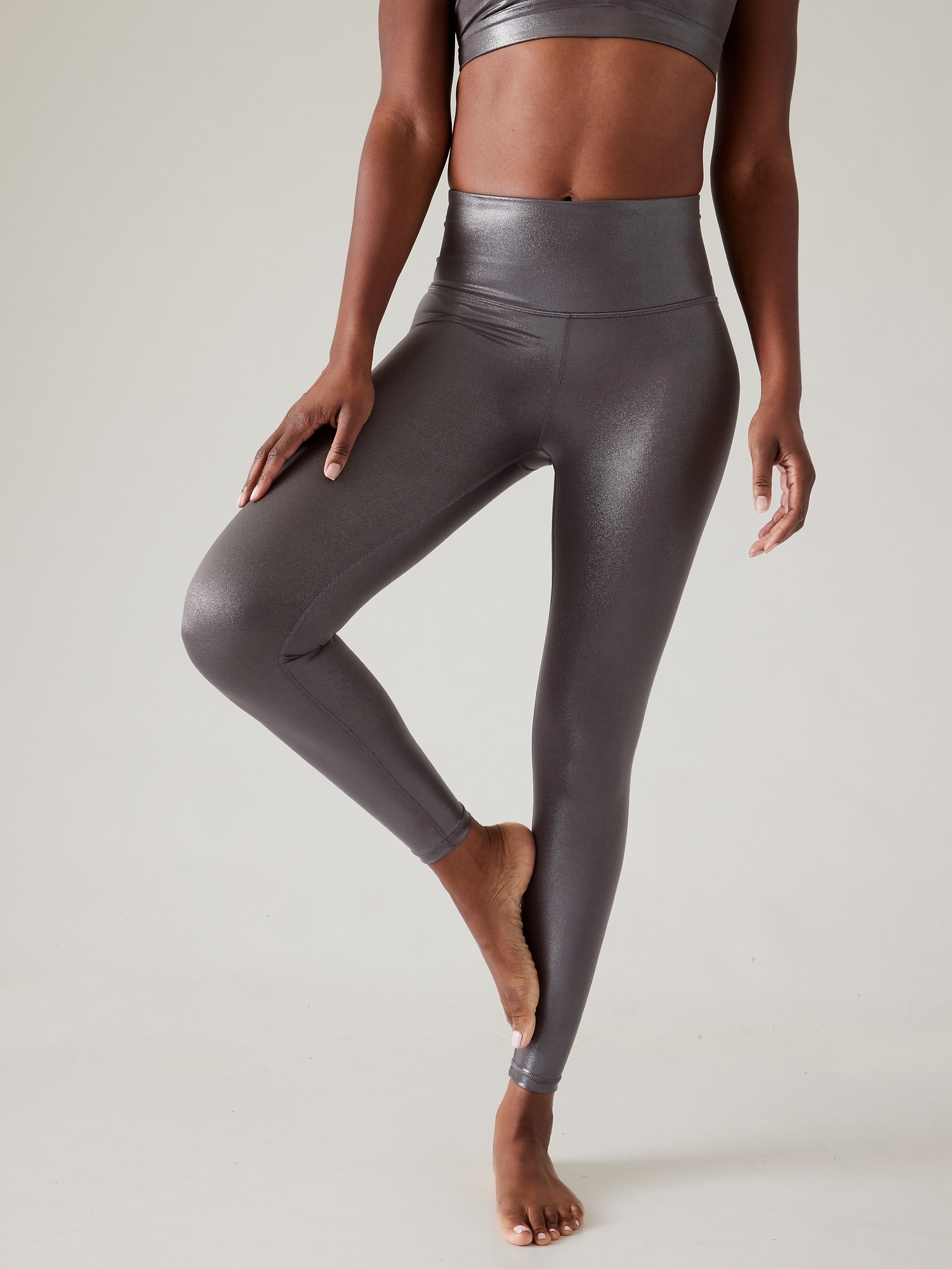 Athleta Herringbone Metro Legging Tight Yoga Fitness Pant #349156 NWT! M  Medium