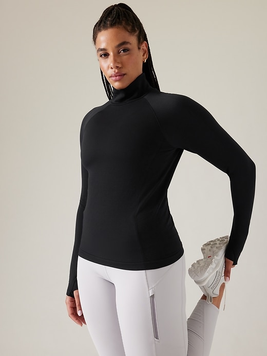 Image number 4 showing, Flurry Seamless Turtleneck Top