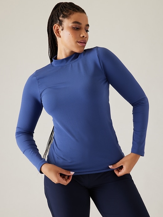 Image number 5 showing, Renew Seamless Mock Neck Top