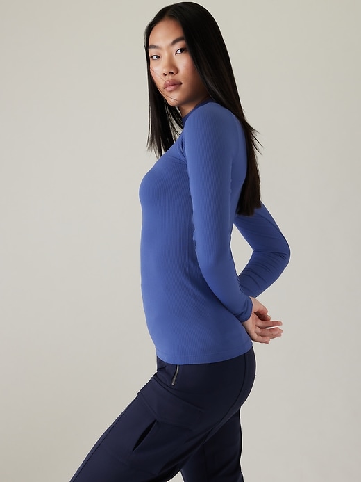 Image number 3 showing, Renew Seamless Mock Neck Top