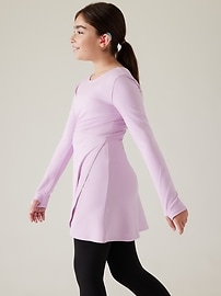 View large product image 3 of 6. Athleta Girl Chit Chat Long Sleeve Dress