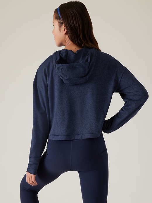 Image number 3 showing, Athleta Girl Downtime Hoodie