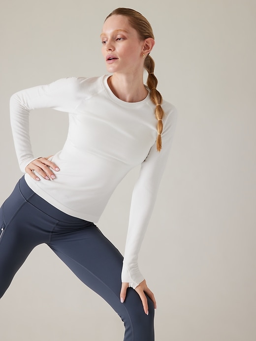 Image number 1 showing, Flurry Seamless Crewneck Top