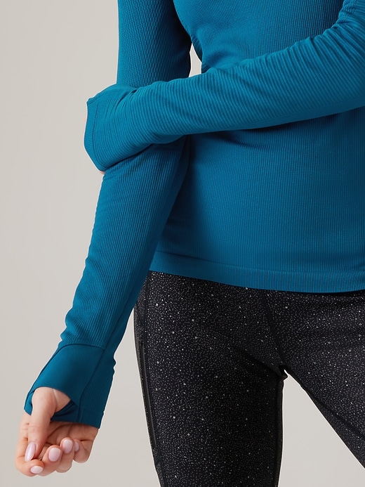 Image number 4 showing, Flurry Seamless Turtleneck Top