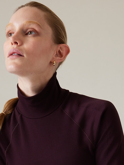 Image number 5 showing, Flurry Seamless Turtleneck Top