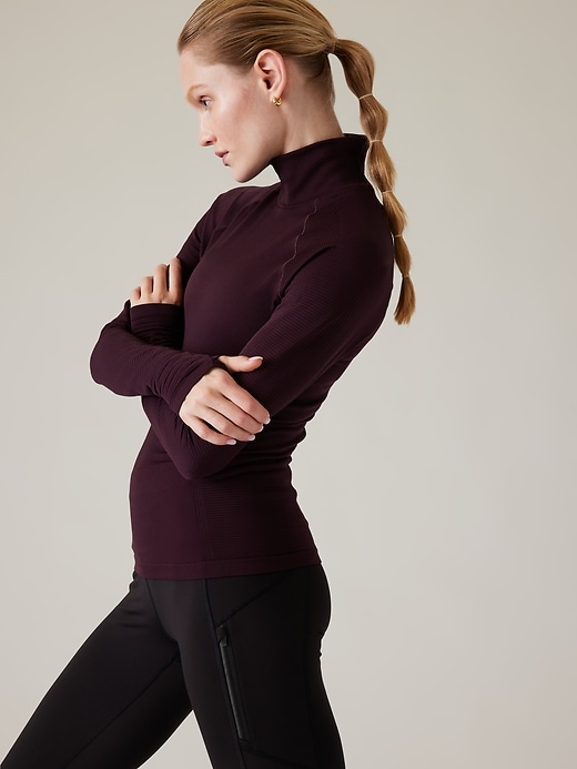 Image number 4 showing, Flurry Seamless Turtleneck Top