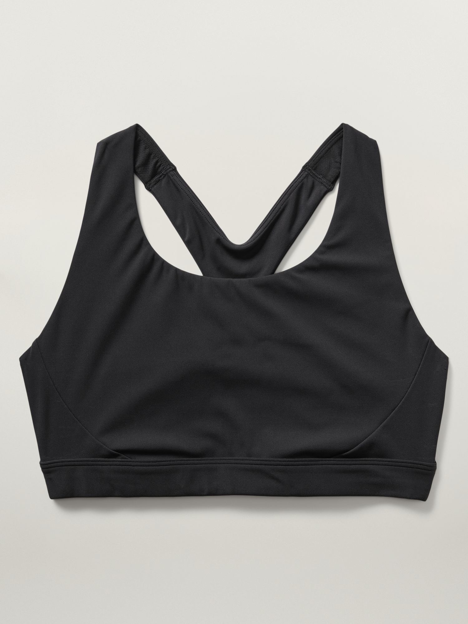 Athleta Ultimate Textured Sports Bra Black and Gray Size Small