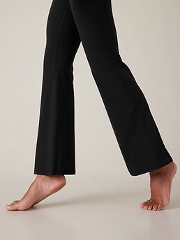 Black WOMAN DeFactoFit Flare Leg Yoga Cotton Trousers 2798633