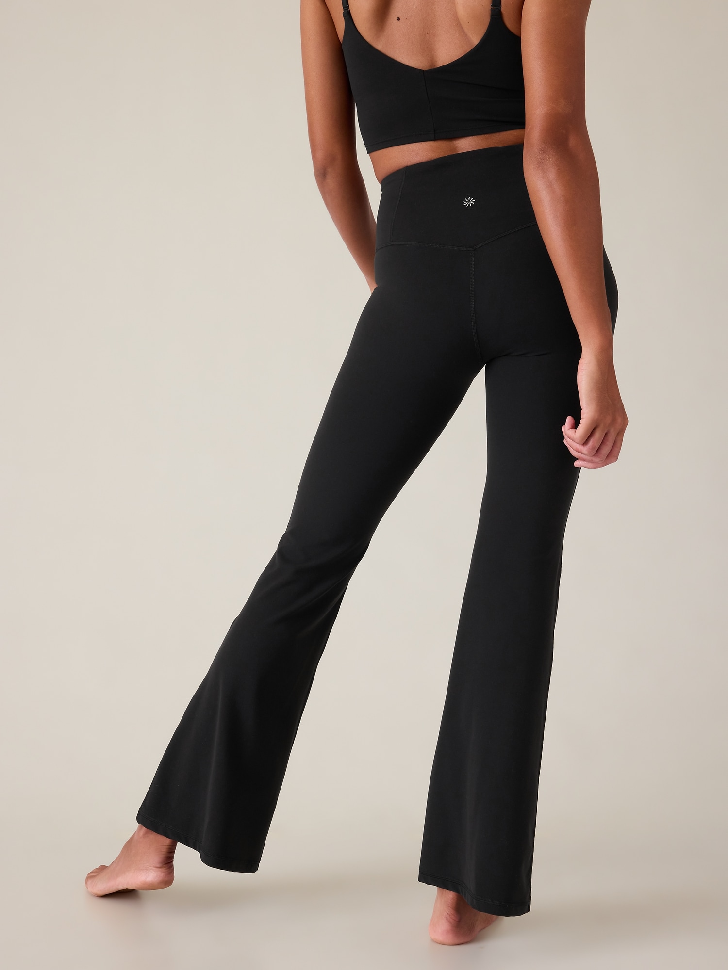 Get In The Groove High Rise Black Mini Flare Pant