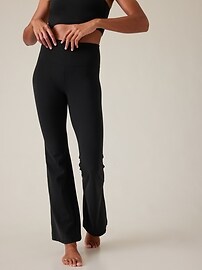 Athleta MT M TALL Delancey Flare Pant Black Fitted Flared Pants, Travel  Work NWT