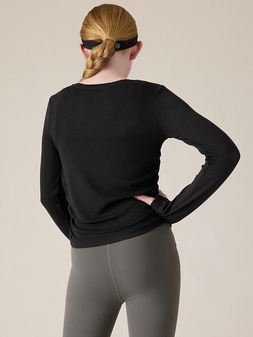 Image number 3 showing, Athleta Girl Ready and Ruched Rib Top