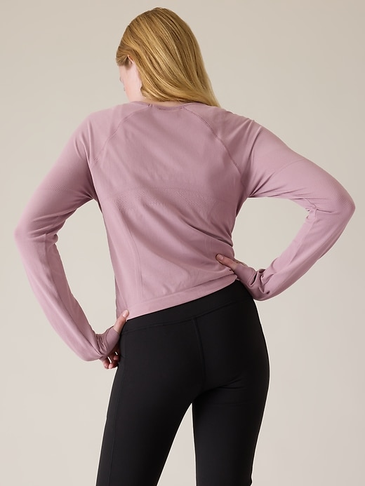 Image number 3 showing, Athleta Girl Power Up Sport Length Seamless Top