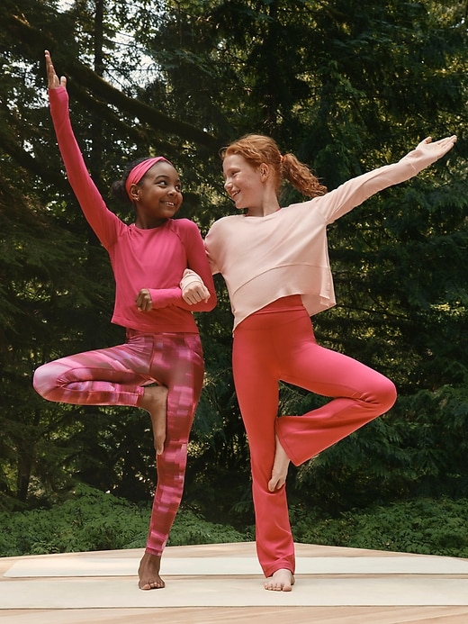 Pink Abstract Crazy Yoga Pants