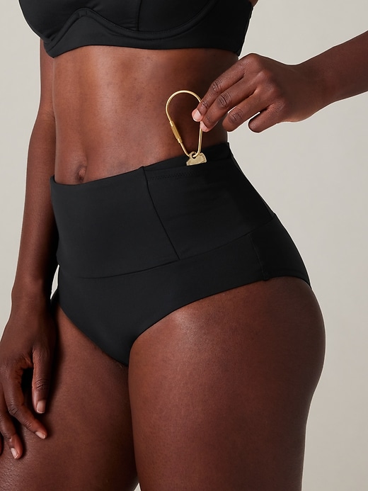 Image number 1 showing, Ultra High Waist Pocket Swim Bottom