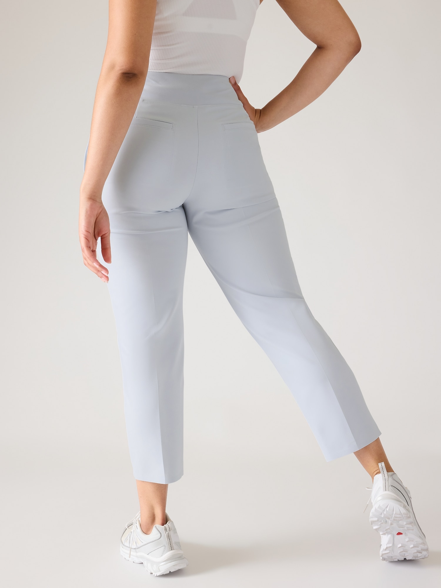 Athleta Ponte Moto 2.0 pants Navy Blue Leggings with Rose Gold Zippers  Women's 6 - $30 - From Curtsy