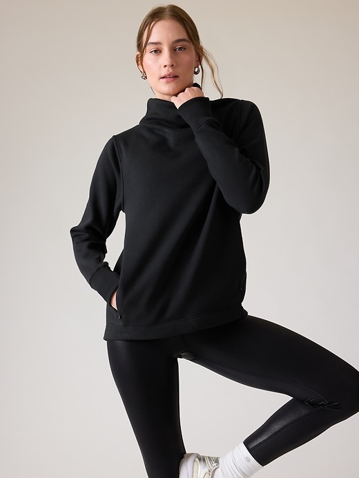 Image number 1 showing, Cozy Karma Twist Neck Sweatshirt