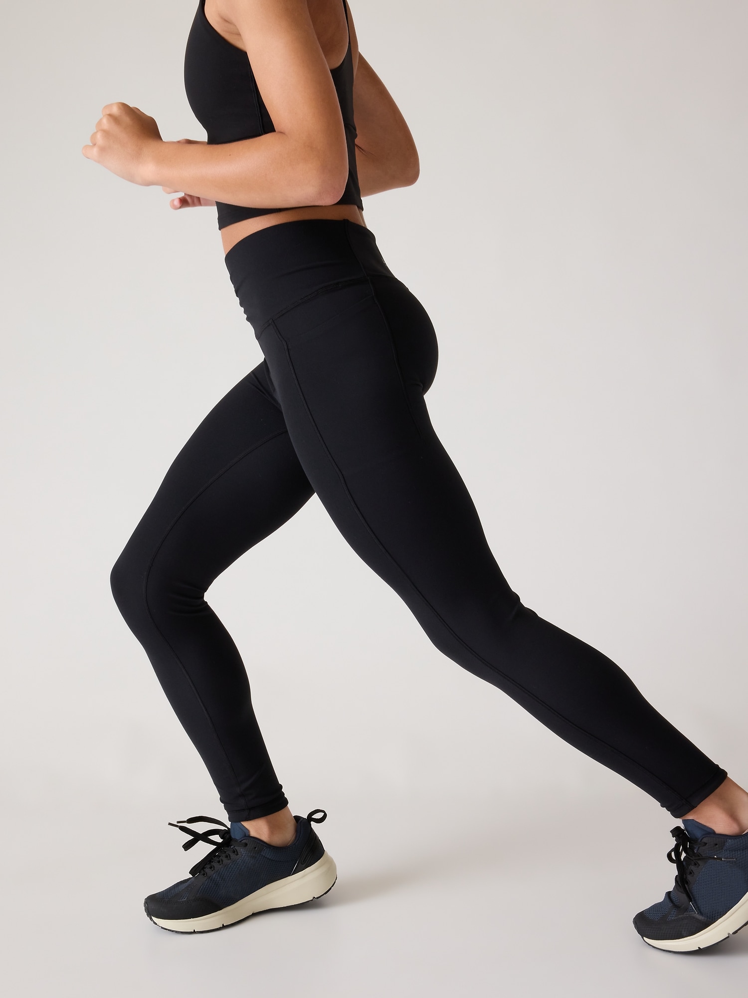 Athleta XS Transcend Slim Pant Black SOFT Barely-There Yoga