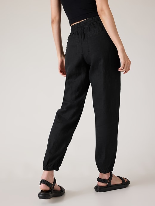 Image number 3 showing, Retreat Linen High Rise Jogger