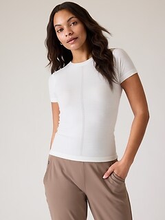 athleta tops short sleeve