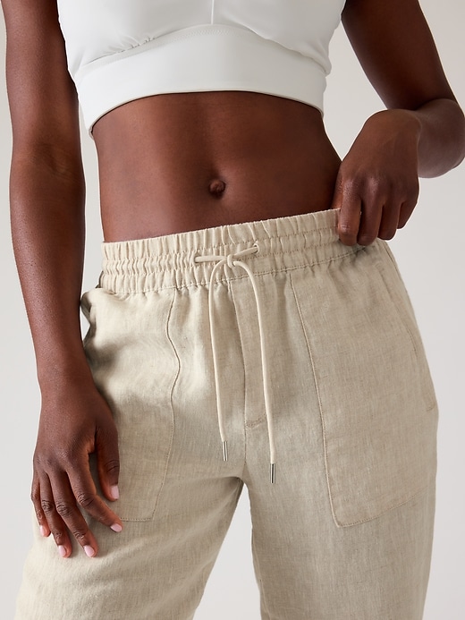 Image number 2 showing, Retreat Linen High Rise Jogger