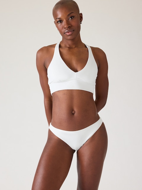 Plunge Bikini Top A-C - White