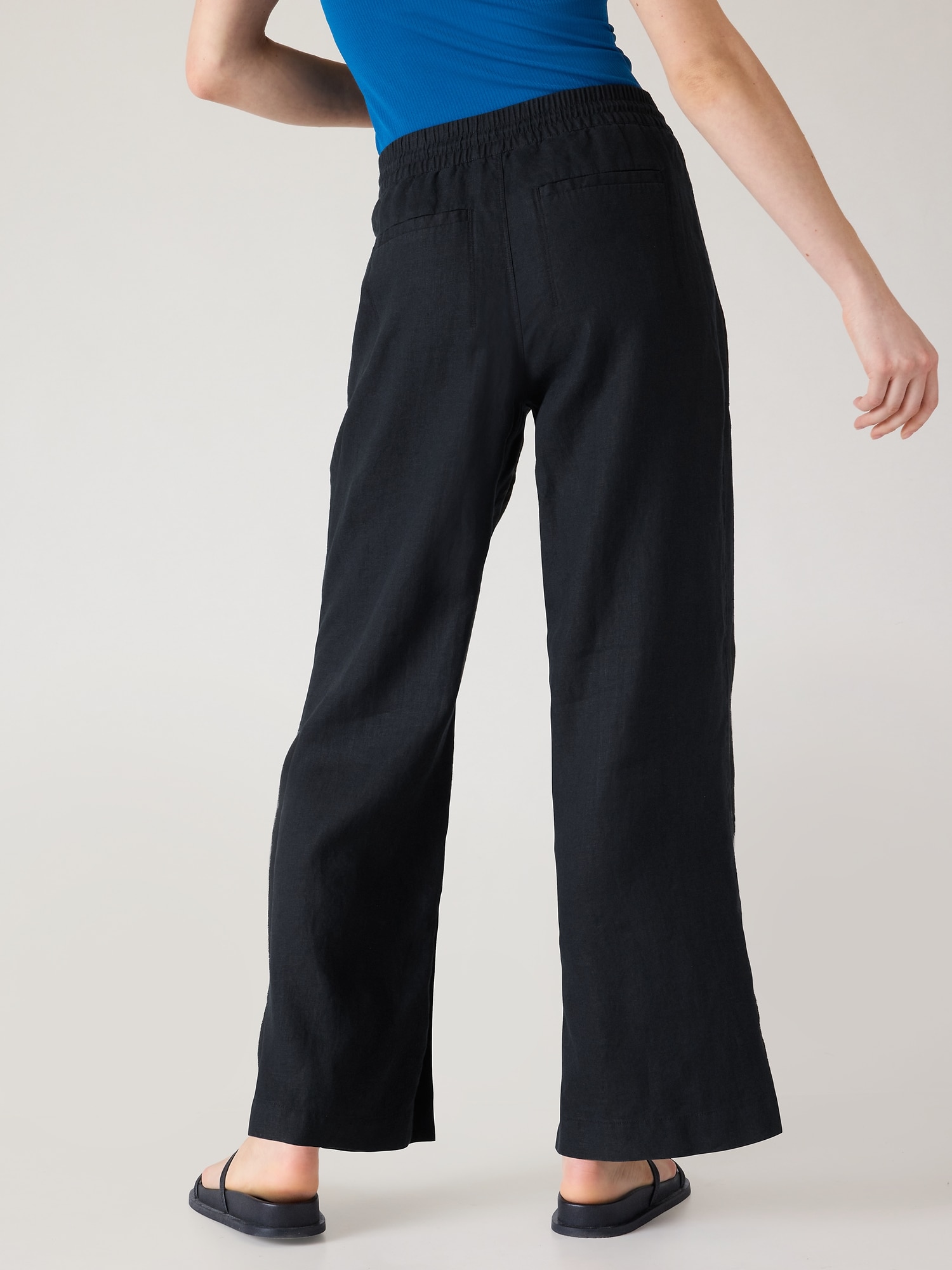 JULIET Wide Leg Linen Pants / Elegant High Waisted Linen Pants With Pockets  / Linen Trousers / Paper Bag Waist Pants -  Canada