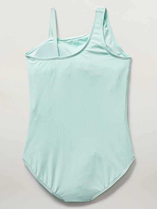 Voir une image plus grande du produit 2 de 3. Maillot de bain une-pièce côtelé à monobretelle Athleta Girl