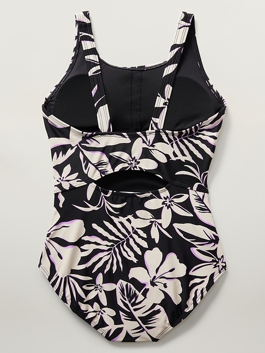 Voir une image plus grande du produit 2 de 3. Maillot de bain une-pièce à encolure ronde Athleta Girl