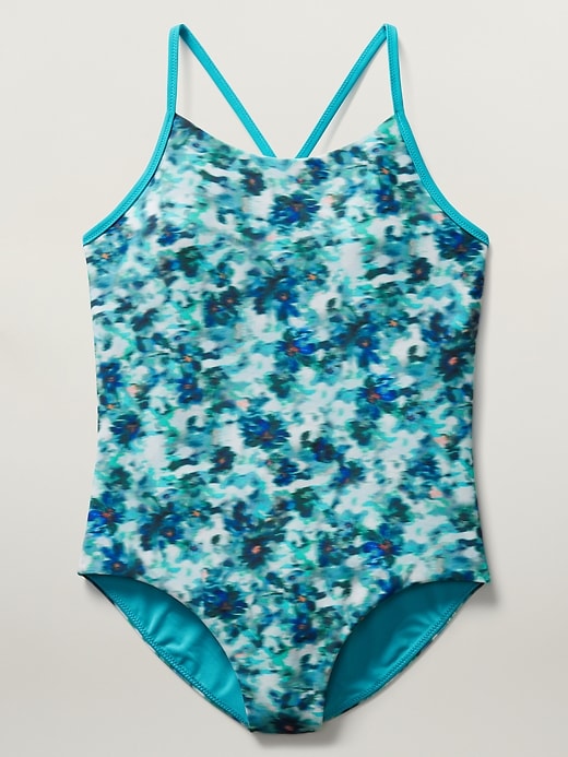 L'image numéro 1 présente Maillot de bain une-pièce ajustable Athleta Girl