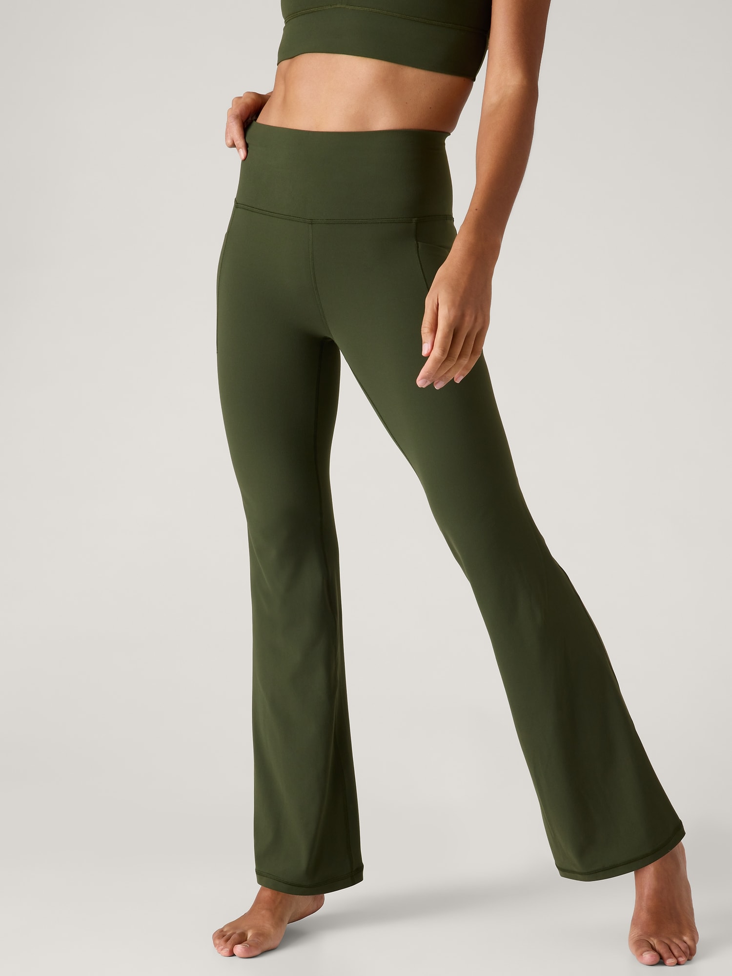 Buy Athleta Salutation Stash Flare Pant - Toasted Brown At 20% Off
